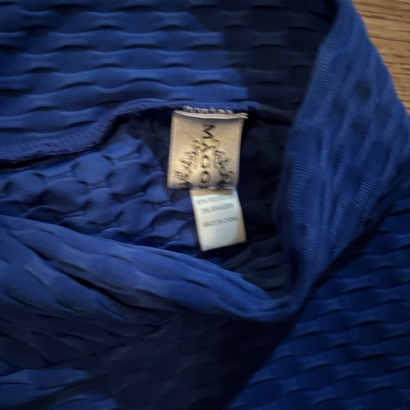 Blue Textured Women's Shorts - Picture 2 of 4